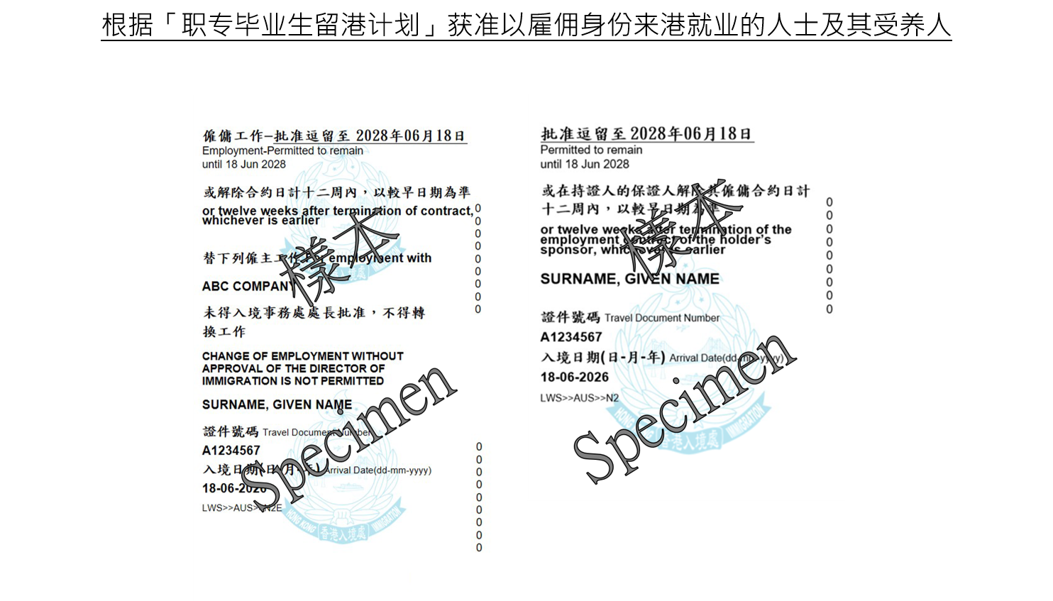 入境标签正面